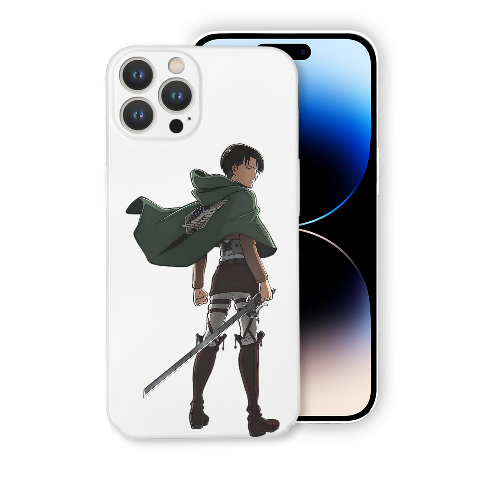 （画像用） 進撃の巨人 リヴァイ·アッカーマン Attack on Titan Levi Ackerman 【iPhone 14シリーズ対応】ハードケース